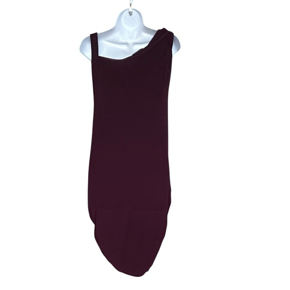 Time Square Slinky Dress Burgundy Red Size S - Picture 6 of 8